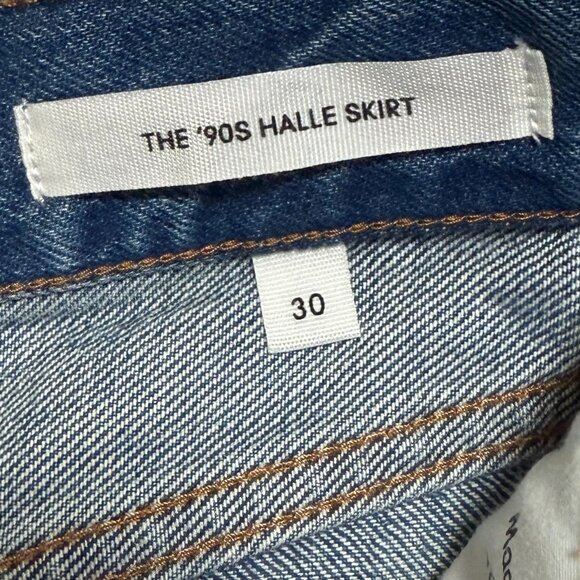 NWT Aritzia Denim Forum The '90s Halle Jean Skirt - Picture 10 of 13
